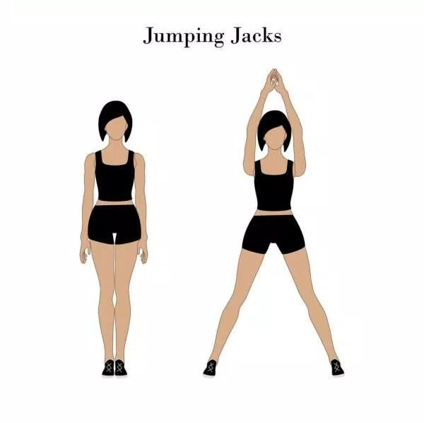 Jumping Jacks giúp bạn đốt cháy rất nhiều calo.  (Nguồn ảnh: Internet)