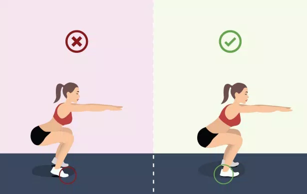 Để thực hiện động tác này, bạn cần chuẩn bị tư thế squat chính xác.  (Nguồn ảnh: Internet)