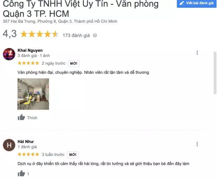 Đánh giá về dịch vụ Dịch thuật và Công chứng Việt Uy Tín.  (Nguồn: Internet)
