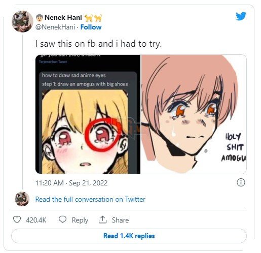 Hóa ra sử dụng Meme Su là cách dễ nhất để làm cho đôi mắt buồn trong Anime 2