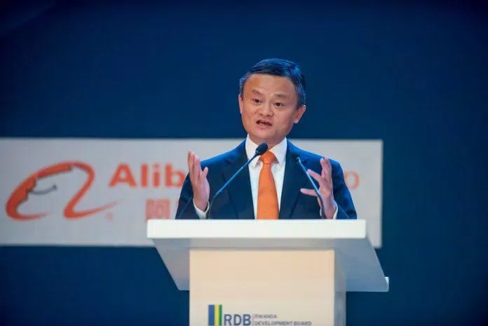 Jack Ma phát biểu tại buổi ra mắt chính thức nền tảng thương mại thế giới điện tử (EWTP) (Nguồn: Internet)